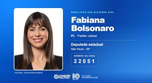 Eleições 2026: Fabiana Bolsonaro, do PL, é eleita deputada estadual em SP com 61.183 votos