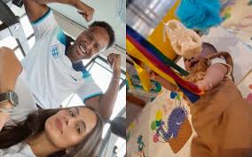 Carol Peixinho abre álbum em família com Thiaguinho e Bento