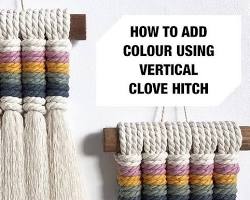 Image of vertical clove hitch pattern