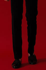 Amrit Dawani - Men Navy Blue Velvet Embroidered Designer Tuxedo Set At Pernias Pop Up Shop - Product from Pernia's Pop Up Shop
