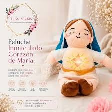 Peluchecito de la Virgen María ✨ Mide 30 cm 🩵 Para ...