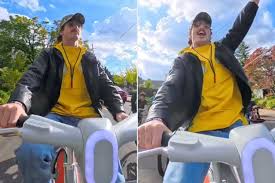Benson Boone Joins Elementary School Kids on Their Bike Bus Commute