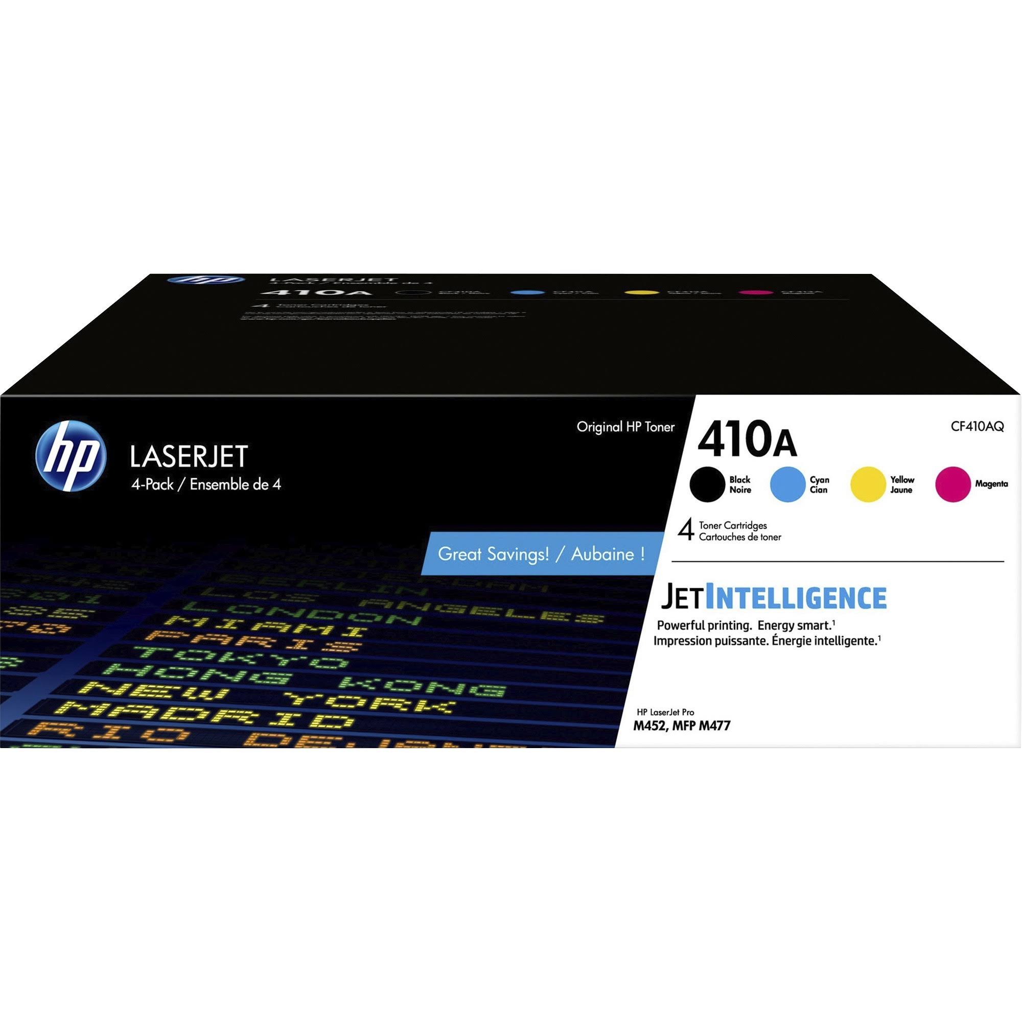 HP 410A 4-Pack Black Cyan cf410aq