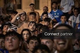 Licensable picture: Fans gather to watch the World Cup final match in Naples