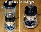 Mason jar blender