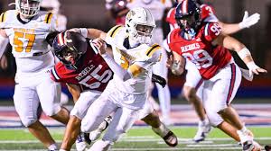 Knox Kiffin playing high school football during a dominant Louisiana victory