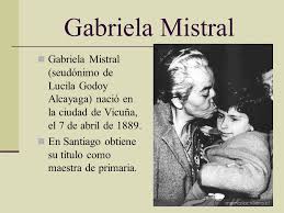 Resultado de imagen de poemas de gabriela mistral