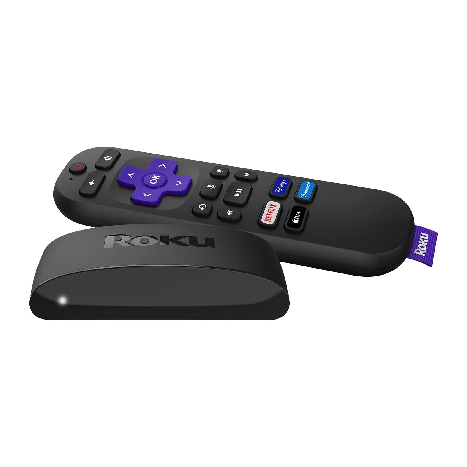 Roku Express 4K+ Streaming Player Hd/4K/HDR Roku Voice Remote with TV Controls
