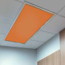 3 Pack Orange Fluorescent Light Covers for Ceiling Lights ...