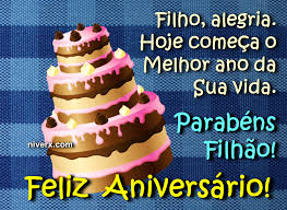 Resultado de imagem para mensagem bem bonita de aniversário para um filho