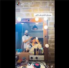 زیر سِرُم رفتن بازیگر مرد مشهور سینما و تلویزیون در اتاق گریم! + فیلم