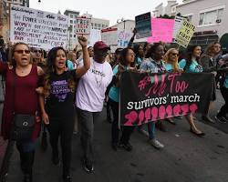 Imagem de protest for gender equality in Hollywood