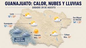 ¿Planes para este sábado? Guanajuato tendrá calor, nubes y lluvias en algunas zona