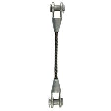 3/4" x 2' Open and Open Spelter Socket Wire Rope Sling