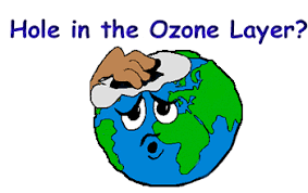 What made hole in ozone???