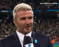 Image of David Beckham Soccer Aid