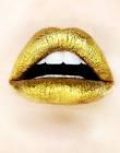 Gold lipstick