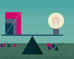 Image of scale representing the balancing act between innovation and regulation