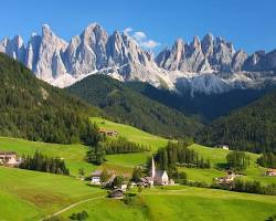 Imagem das Dolomitas, Itália