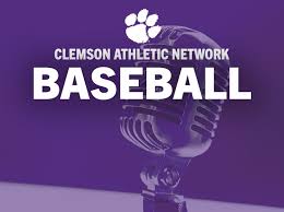 Clemson baseball team in action during a game