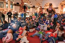 Image result for wanamaker's holiday light show