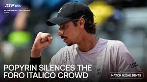 Alexei Popyrin Returns with a Bang at the Italian Open
