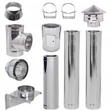 Kit conduit de cheminée Inox Isolé Ø200 (diamètre intérieur ...