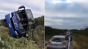 Acidente de ônibus com time de basquete deixa ao menos 7 mortos no CE