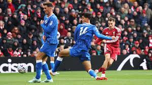 Brighton sufre un golpe tempranero y el Liverpool se adelanta rápidamente