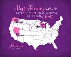 Birthday Gift Long Distance Best Friends Quote by WanderingFables via Relatably.com