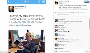 George W Bush gushes about pal Bill Clinton who ousted his father ... via Relatably.com