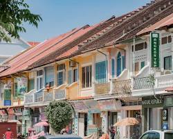 Scenic view of Battambang city and the Sangker River