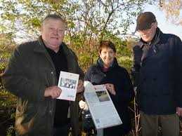 Dietmar Grundey, Christa Röder und Friedhelm Grote bei der ...