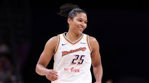 Napheesa Collier in action during a game