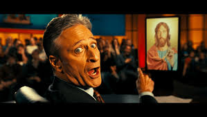 Jon Stewart takes aim at Trump’s Jesus meme on The Daily Show tonight