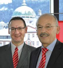 Arno Lehmann und Herbert Schupp (Vorstandsvorsitzender, rechts) Foto: ...