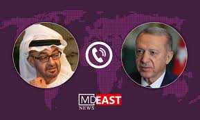 تاکید رئیس امارات و اردوغان بر ضرورت تشدید تلاش‌ها برای تحکیم ثبات در خاورمیانه