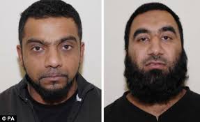 Jailed: From top left, Abdul Raheem, Mohamed Nadim, Shalid Ali and Shabir Mohammed, were convicted of supplying terrorists abroad - article-1160715-03CBFF7E000005DC-421_468x286