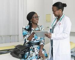 Image of doctor with patient