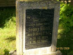 Grab von Franz Klink (19.12.1869-15.12.1946), Friedhof Wirdum ...