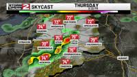 Very Warm and Humid Today, Storms Arrive Near Sunset