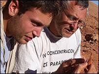 You are in: Hampshire &gt; People &gt; Profiles &gt; Dino-hunters. Nizar Ibrahim and Dr David Martill - dino_hunters_tooth_203_203x152