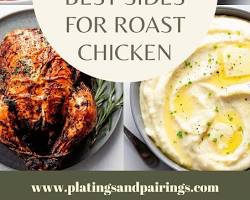 Image of roasted chicken served with sides like mashed potatoes