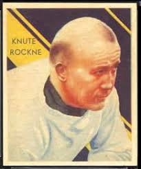 It&#39;s a tribute site assembled by Rockne&#39;s cousin&#39;s grandson, Birger Rokne, from Rockne&#39;s hometown, Voss, Norway. I found Rockne&#39;s association with ... - 9_Knute_Rockne_football_card