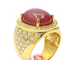 Hình ảnh về Nhẫn nam đá ruby ​​chất lượng cao