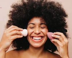 Applying foundation or tinted moisturizer