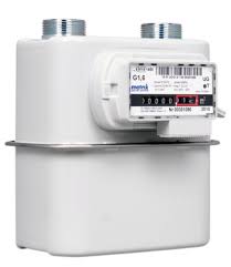 Gas meter G 1,6 2.5 m3/h \ 130 mm \ with pulse transmitter ...
