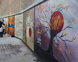 Image of street art festival in Tehran