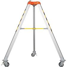 Mobile - Aluminium tripod on wheels with integrated pulley ...