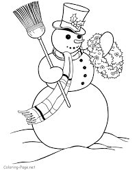 Image result for coloring book snowmen